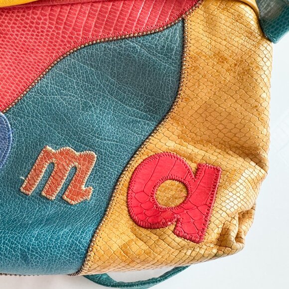 Sharif Multicolor Paris Patchwork Bag - Picture 7 of 16